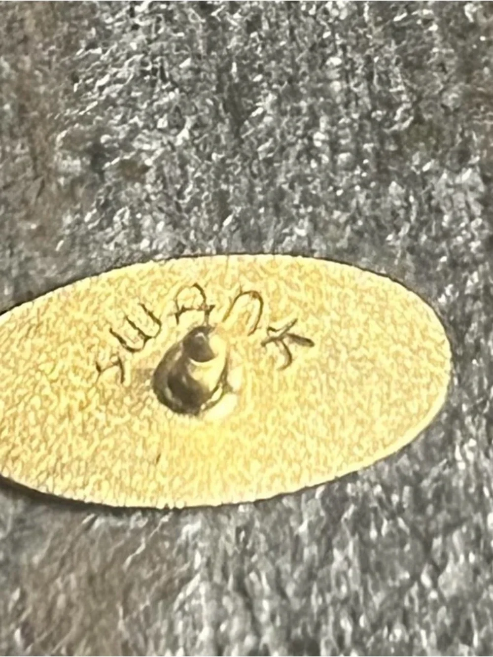 SWANK Gold Oval Cuff Links and Tie Tack Set